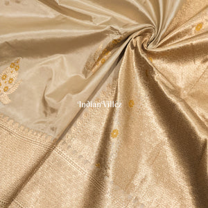 Handwoven Mauve Banarasi Katan Silk Saree