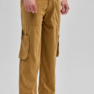 Light Brown Baggy Fit Cargo Pants