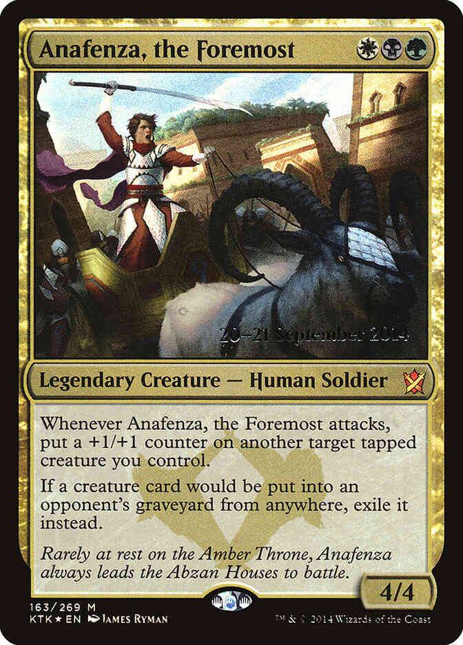 Anafenza, the Foremost [163s] [Khans of Tarkir Promos] [Foil]