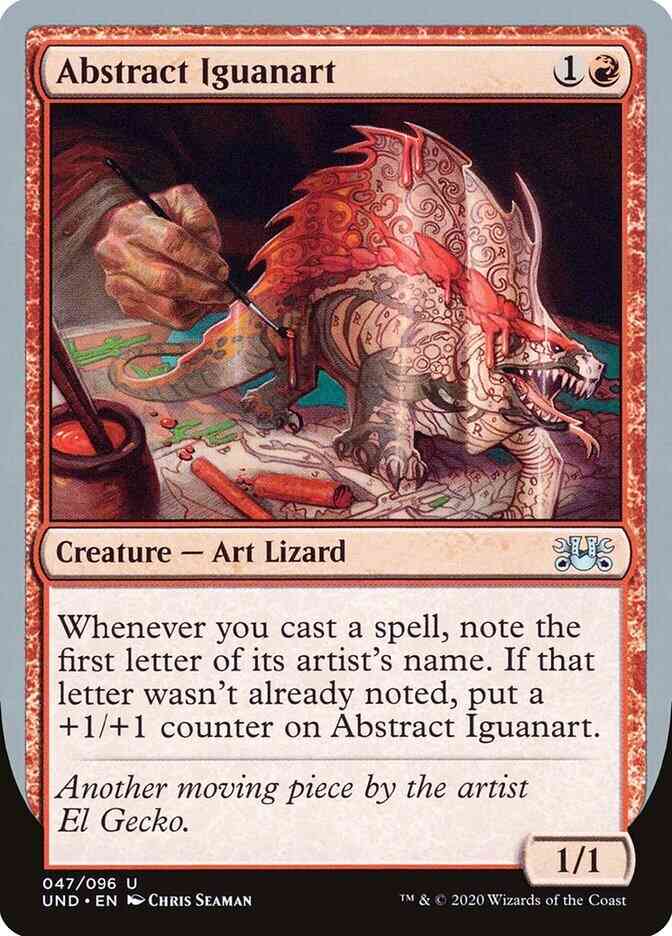 Abstract Iguanart [47] [Unsanctioned] [Non-Foil]