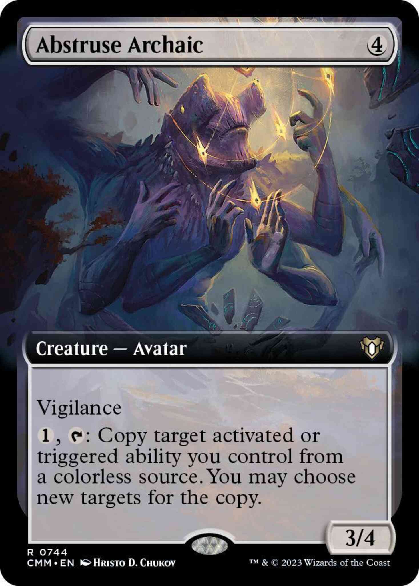 Abstruse Archaic [744] [Extended Art] [Commander Masters] [Non-Foil]