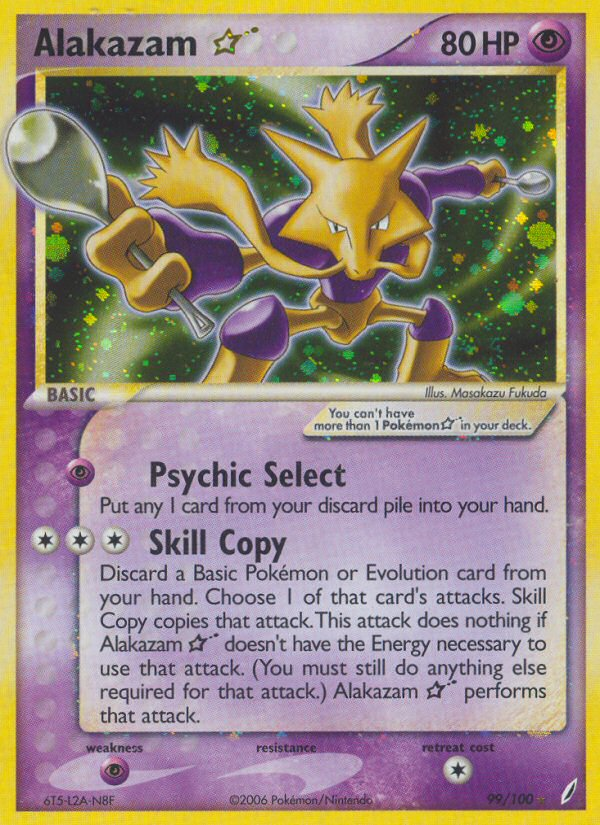 Alakazam Star - 99/100 - Rare Holo