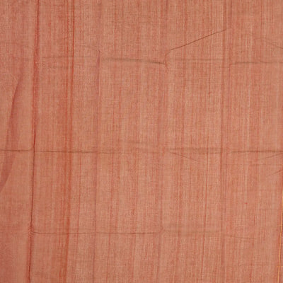 Brown Handloom Kanchi Cotton Saree With Checks & Lotus Buttas