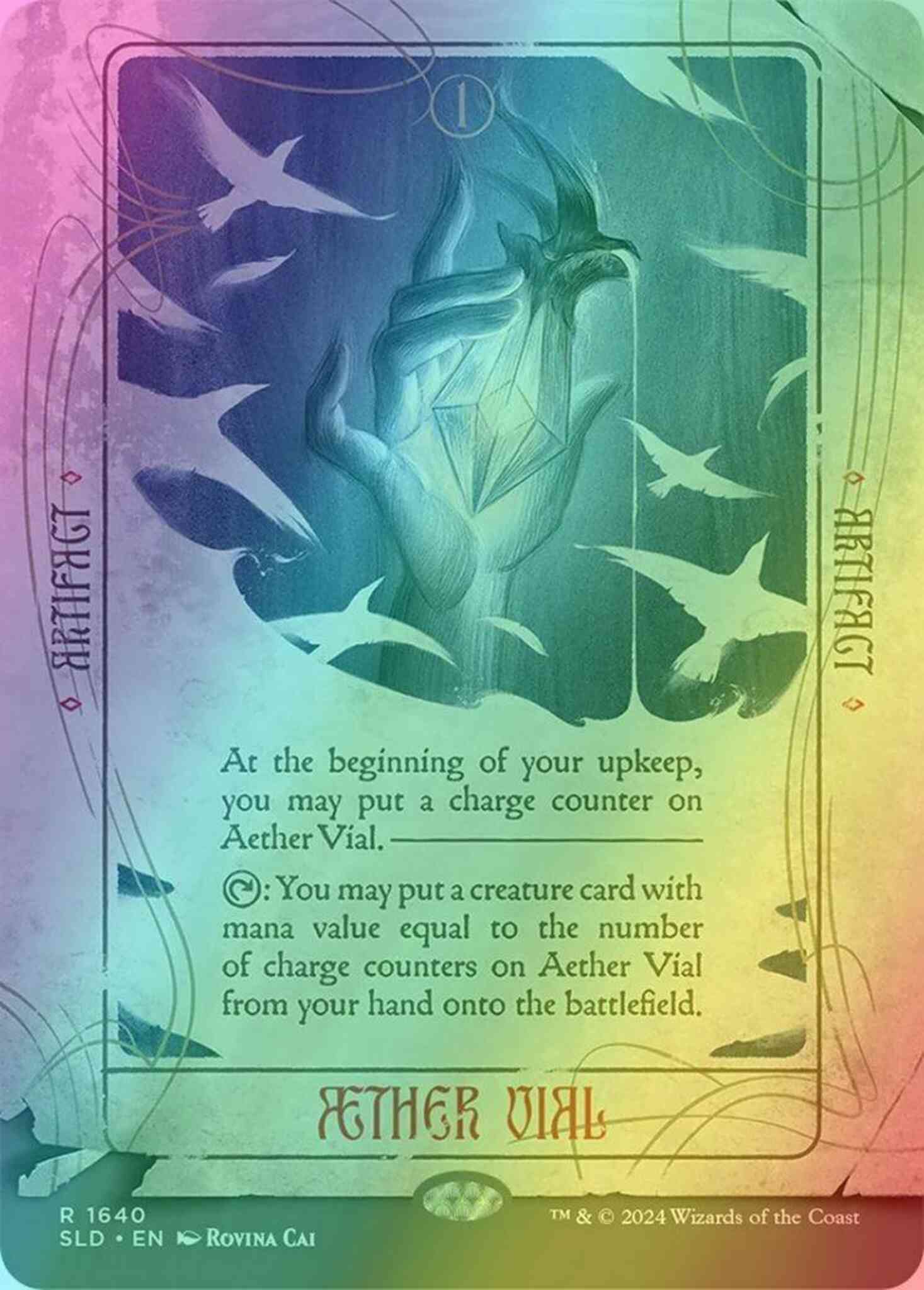 Aether Vial [1640] [Borderless] [Rovina Cai] [Secret Lair Drop] [Foil]