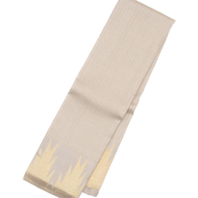 Taupe Handloom Kanchipuram Silk Saree With Zari Checks