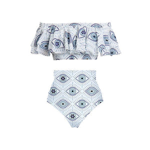 Evil Eye Luxe Swimsuit with Skirt