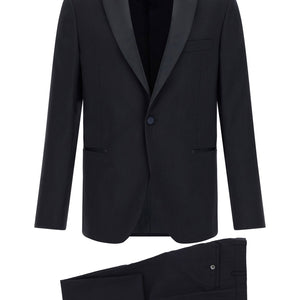 Pal Zileri Wool And Satin Dress