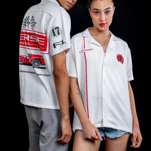 REDLINE RUSH BOWLING SHIRT ( WHITE )