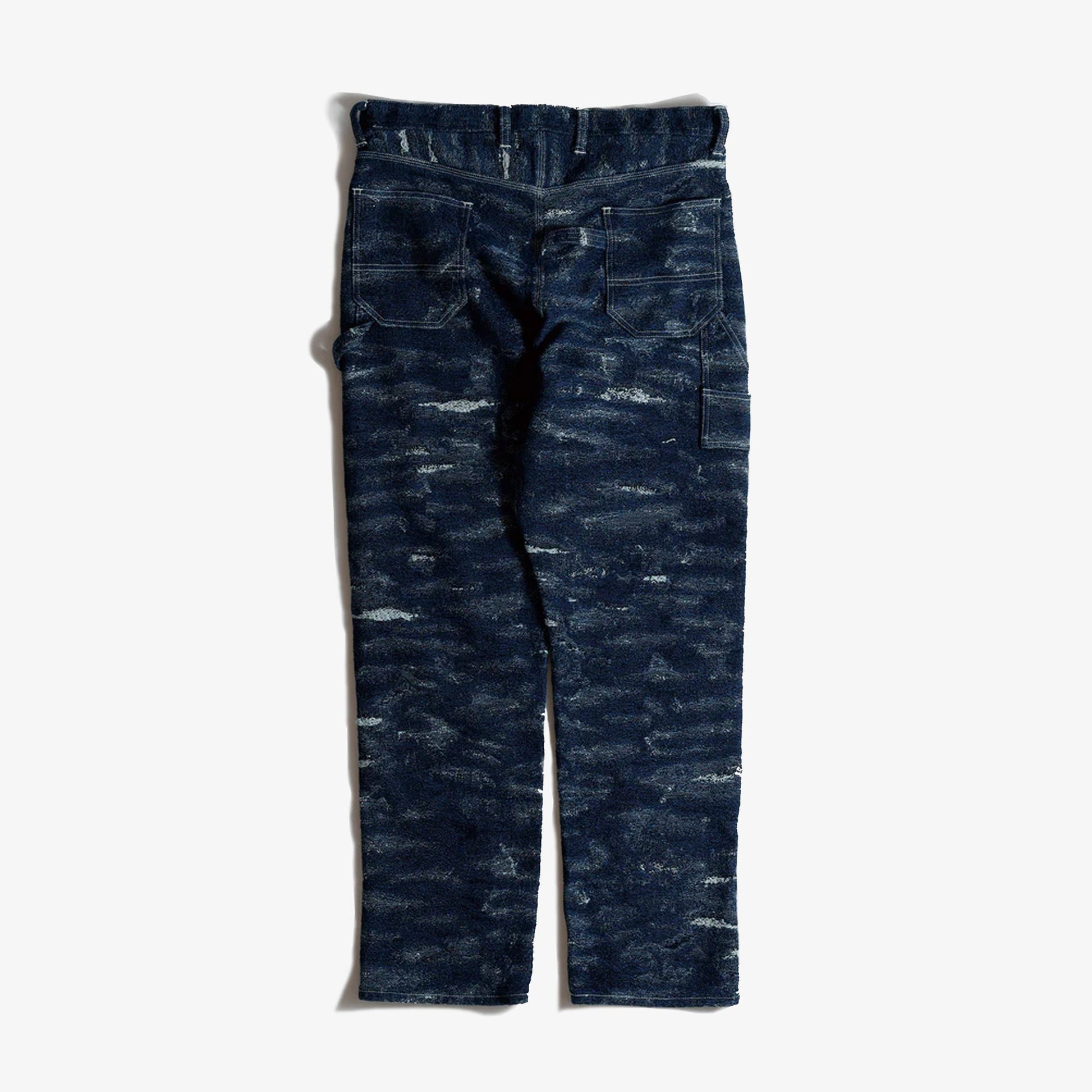 FDMTL | JACQUARD PAINTER PANTS RINSE { INDIGO