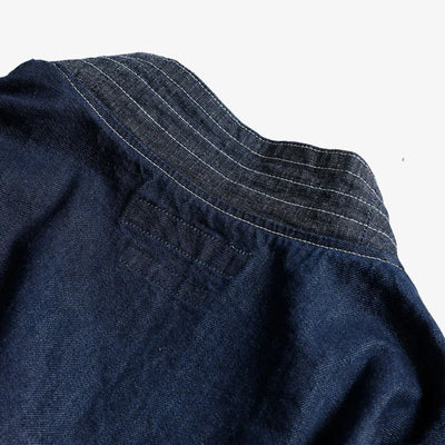 FDMTL | DENIM HAORI S/S SHIRT RINSE { INDIGO