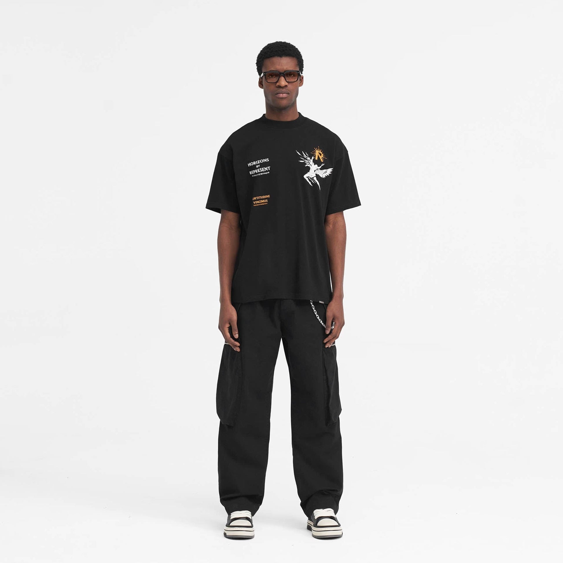 Represent | ICARUS T-SHIRT  { JET BLACK