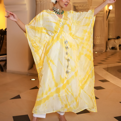 Mango Curve Tie Dye Kaftan Set
