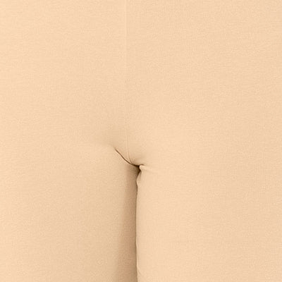 Smooth Mid-thigh Cotton Shortie Liner (Pack of 2) - Black-Nude