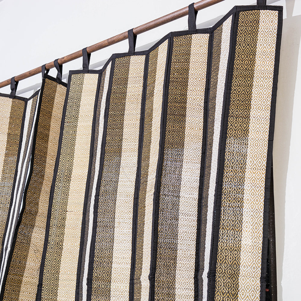 Beige - Madur Grass Window Curtain of Midnapore (5 x 4 feet)