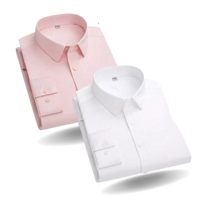 Combo of 2 Cotton Shirt for Man (Pink and White)