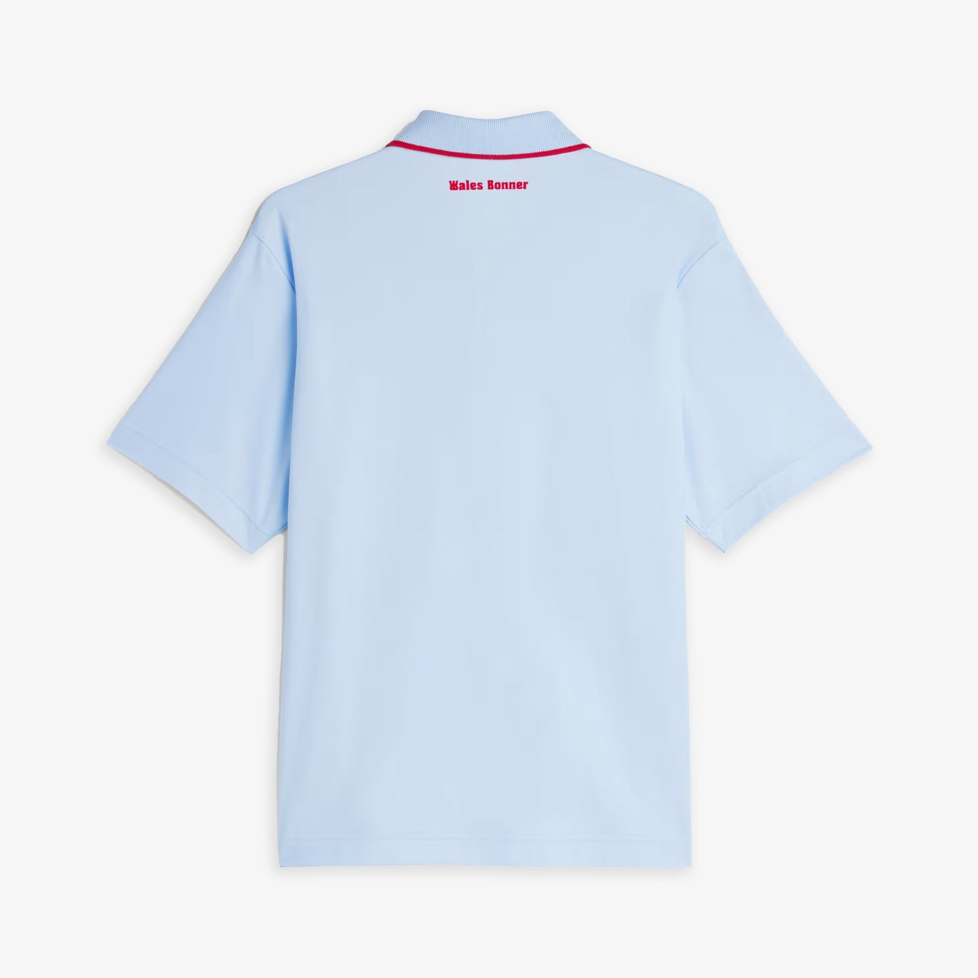 ADIDAS ORIGINALS | WALES BONNER SHORT SLEEVE POLO SHIRT { GLOW BLUE