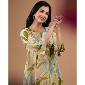 green-printed-pure-cotton-co-ord-set