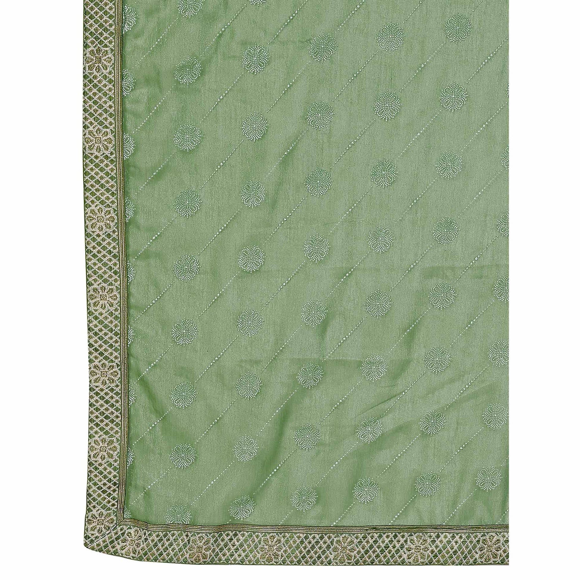 green-printed-chiffon-saree-with-lace-border-5