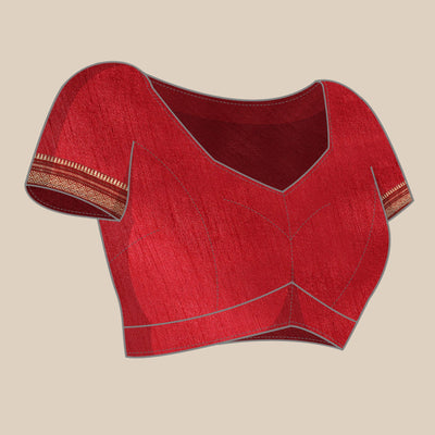 Maroon Solid With Woven Border Chiffon Saree With Tassels