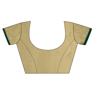 Maroon Woven Organza Saree With Tassels