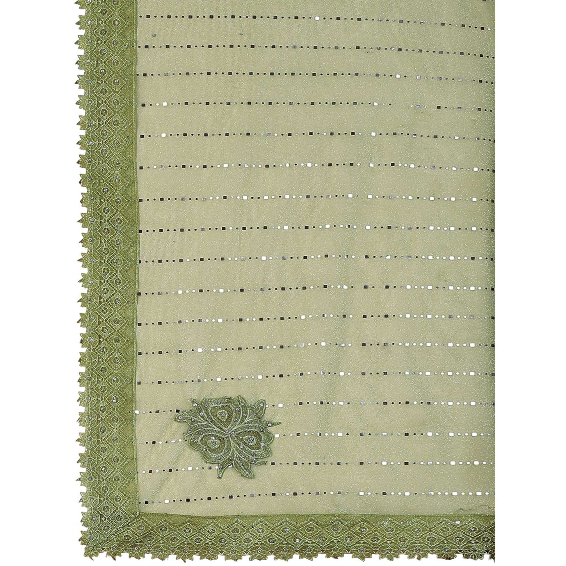 green-tikali-with-floral-embroidered-lycra-saree