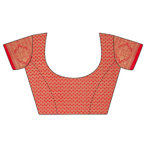 Blue Woven Dola Silk Saree With Tassels