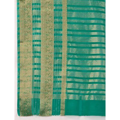 green-floral-zari-woven-organza-saree