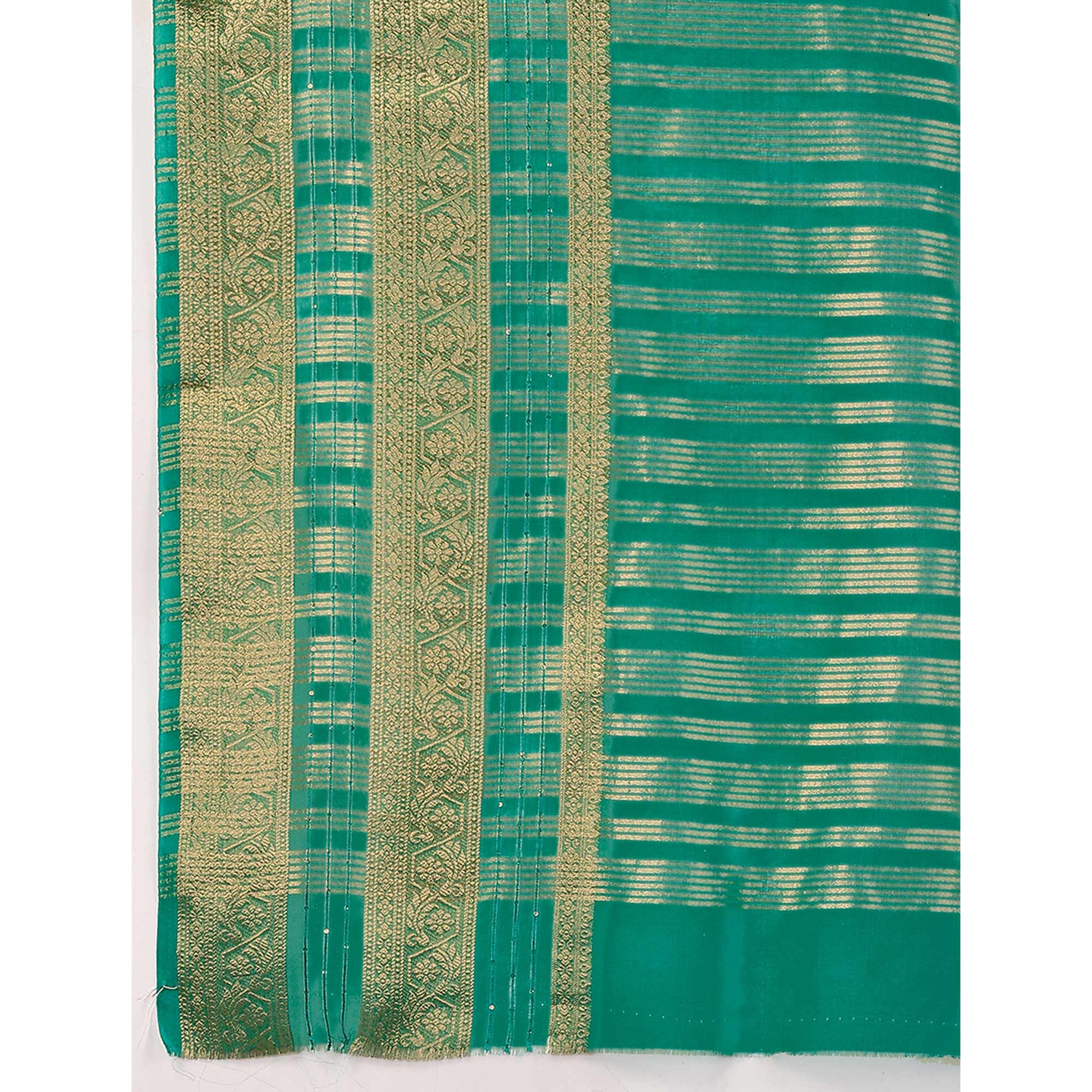 green-floral-zari-woven-organza-saree