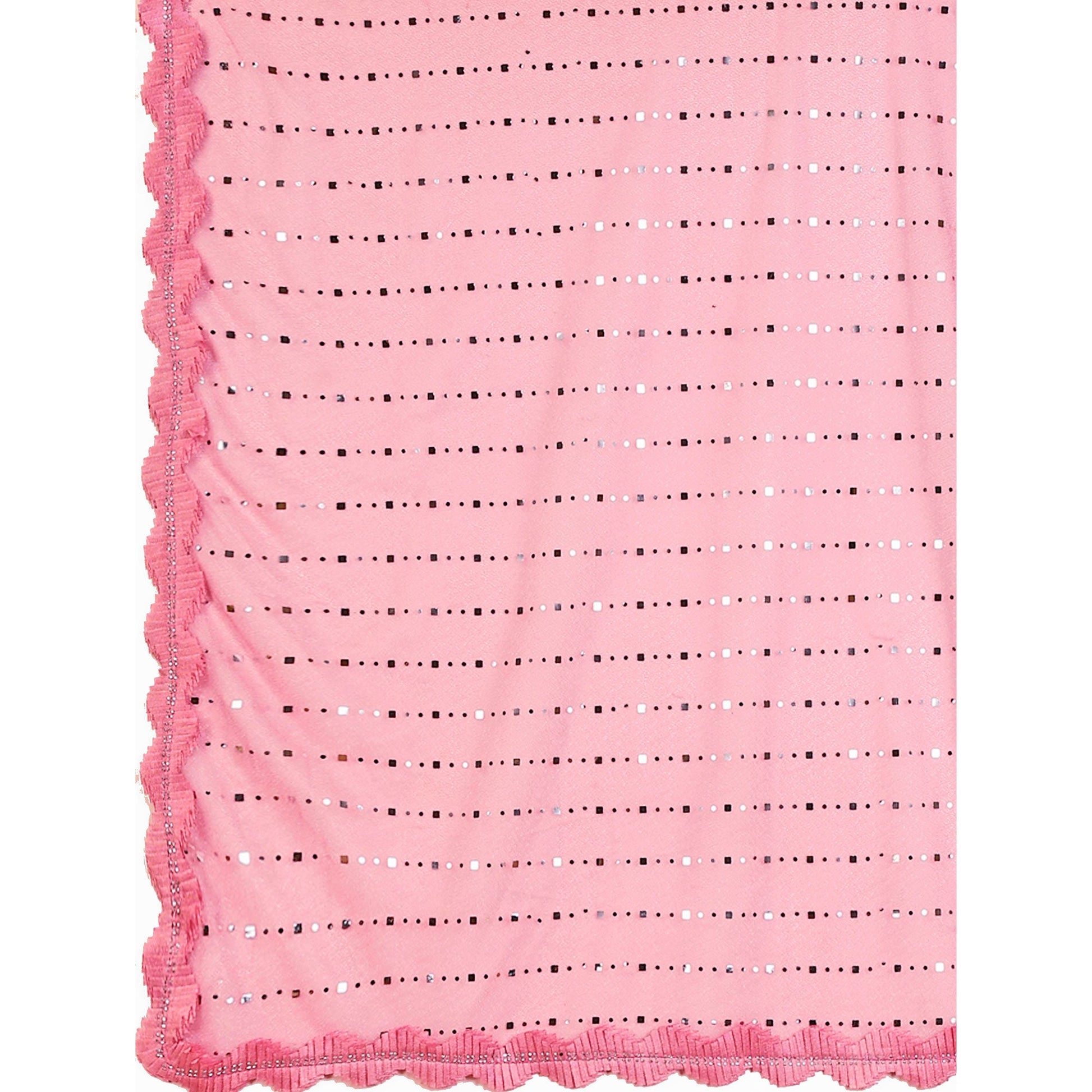 Light Pink Tikali With Swarovski Work Lycra Ready To Wear Saree