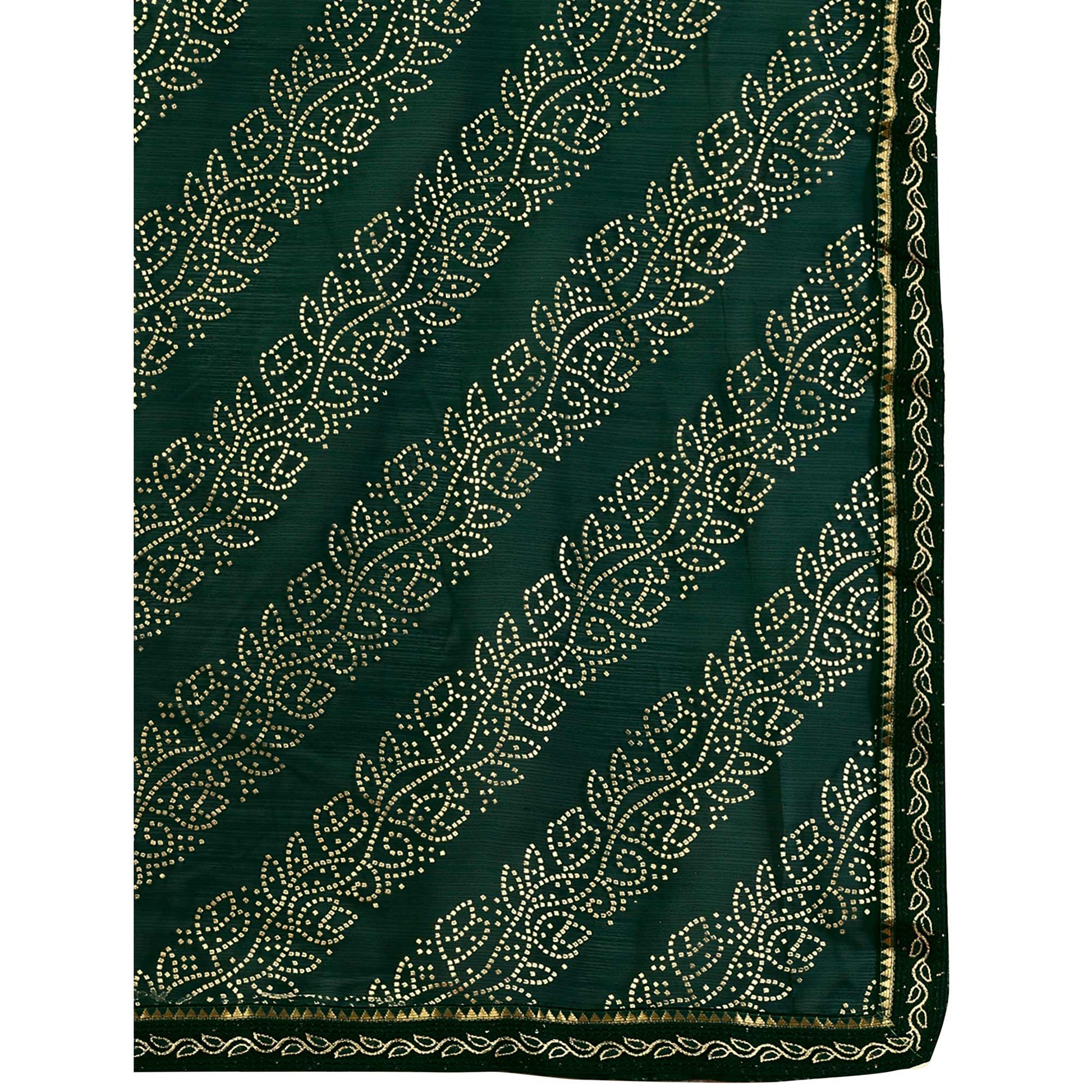 green-bandhani-foil-printed-chiffon-saree-with-lace-border
