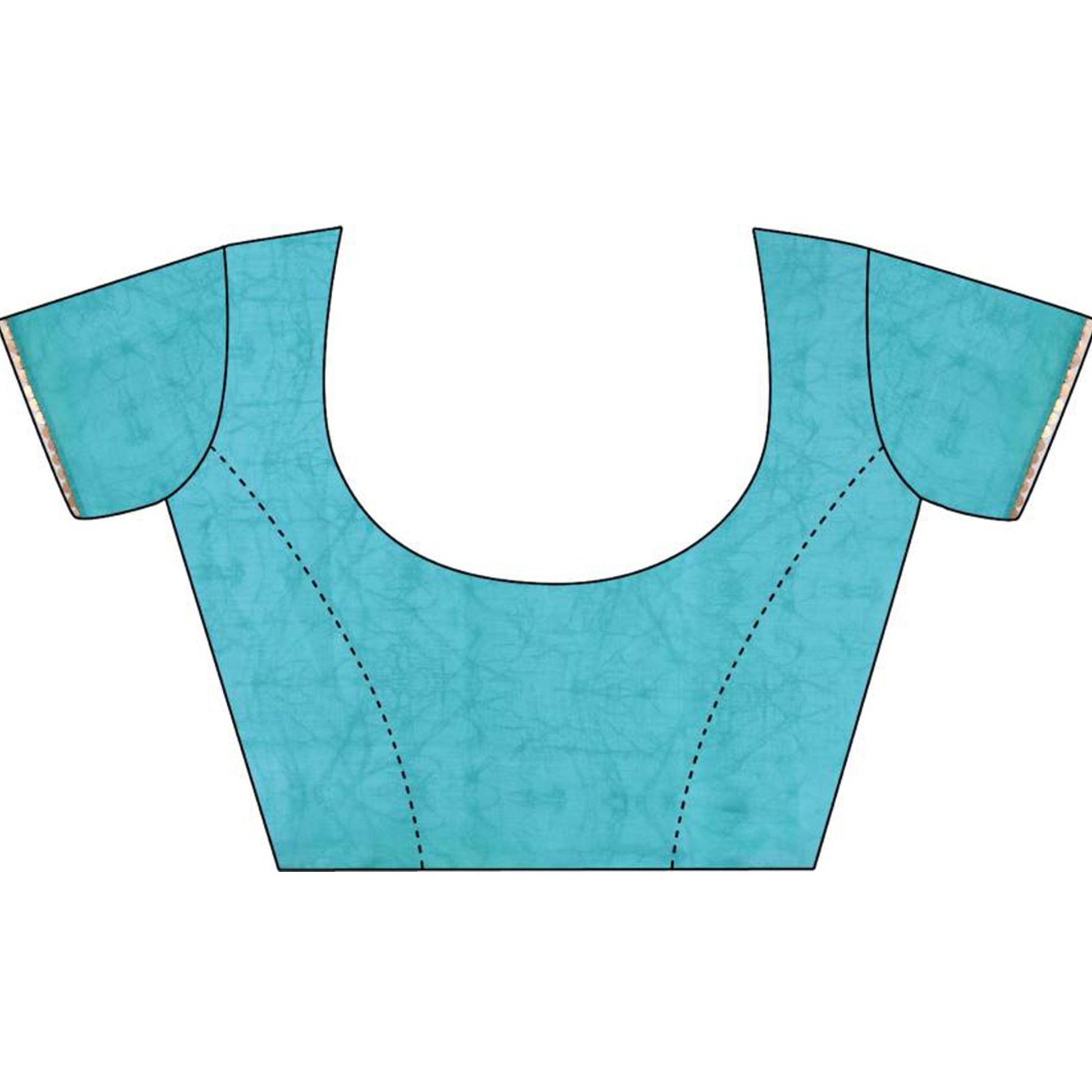 Multicolor Foil Printed Chiffon Saree With Fancy Border