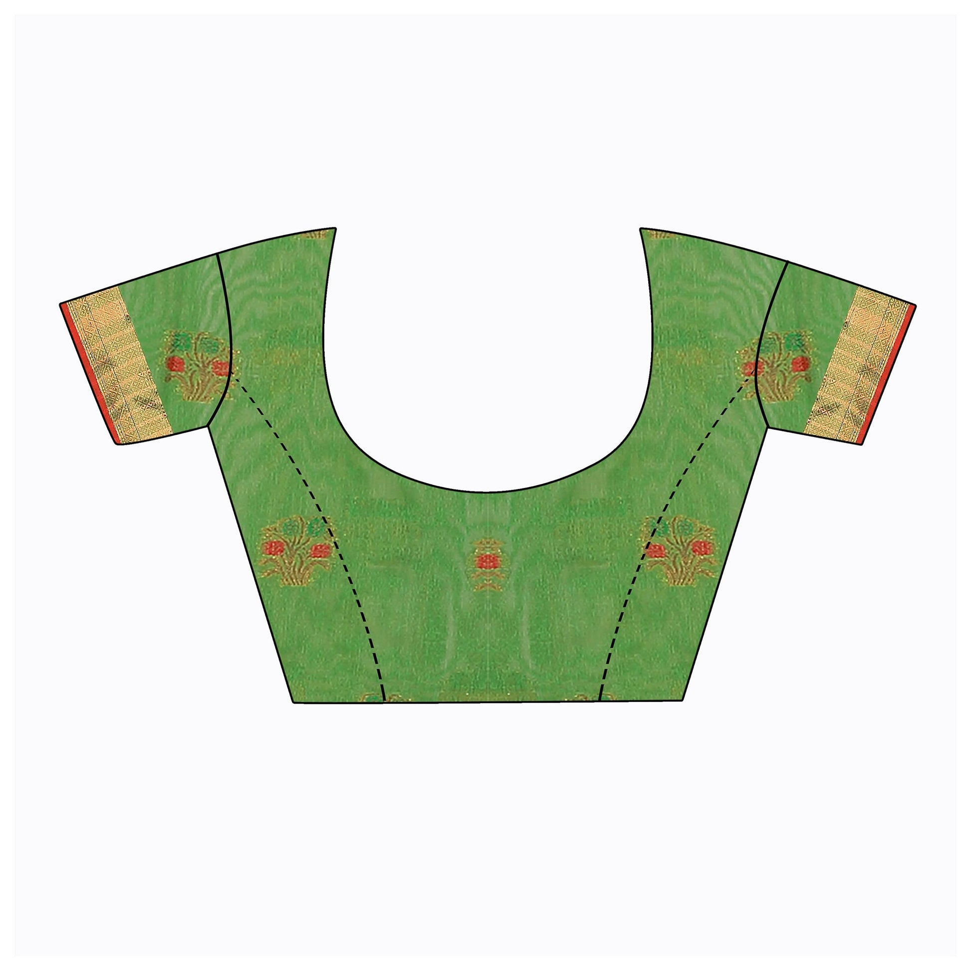 orange-floral-woven-cotton-silk-saree-with-tassels-6