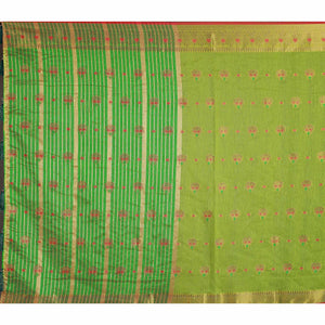 yellow-floral-woven-cotton-silk-saree-with-tassels-10