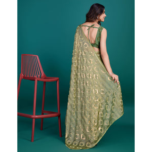 green-sequin-embroidered-georgette-saree