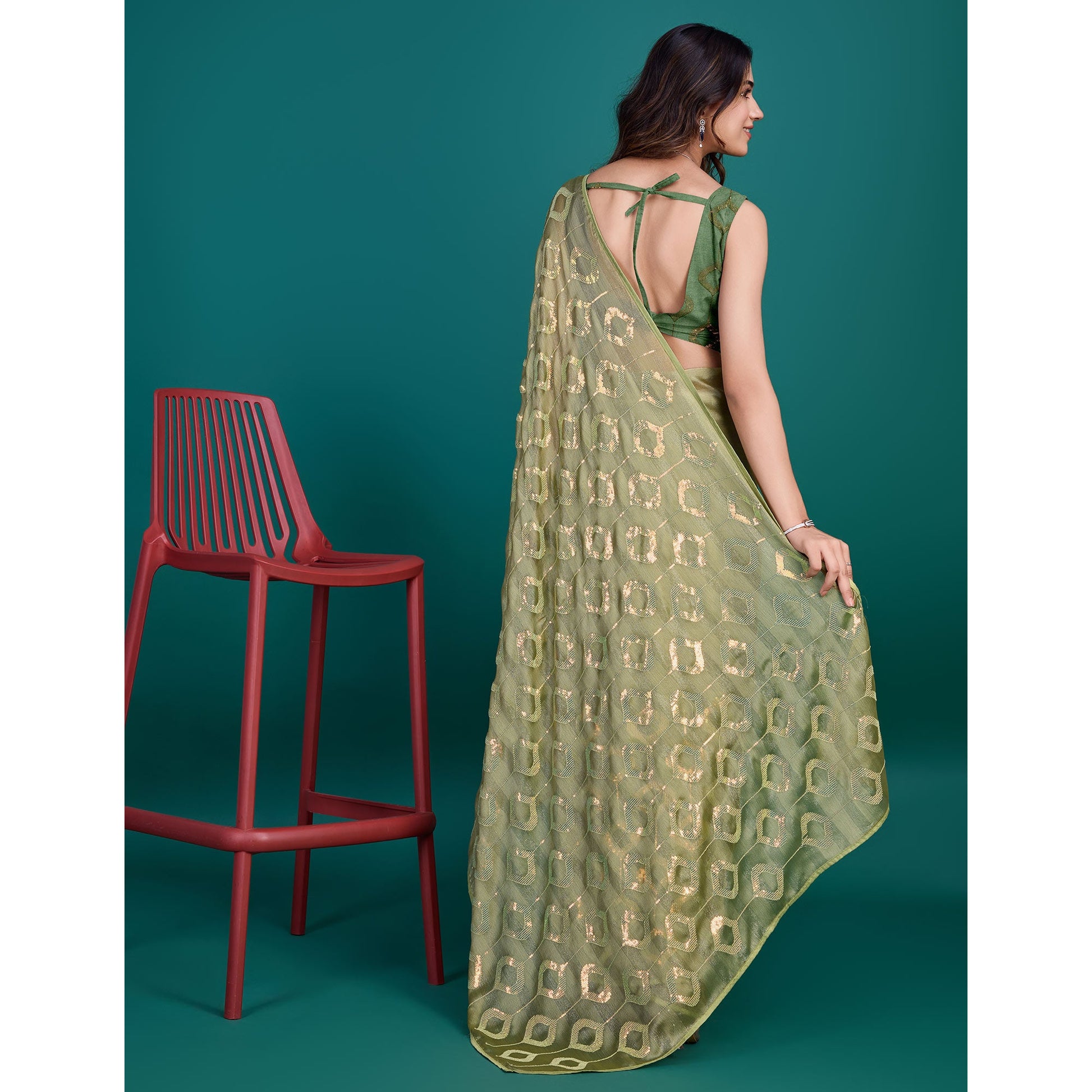green-sequin-embroidered-georgette-saree