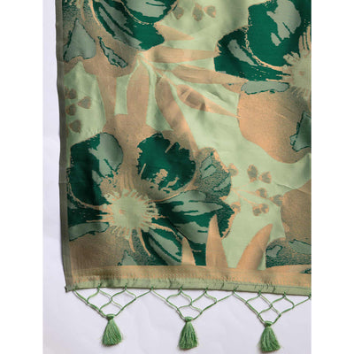 green-floral-woven-banarasi-silk-saree-7