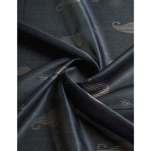 grey-digital-printed-bhagalpuri-silk-saree-with-tassels