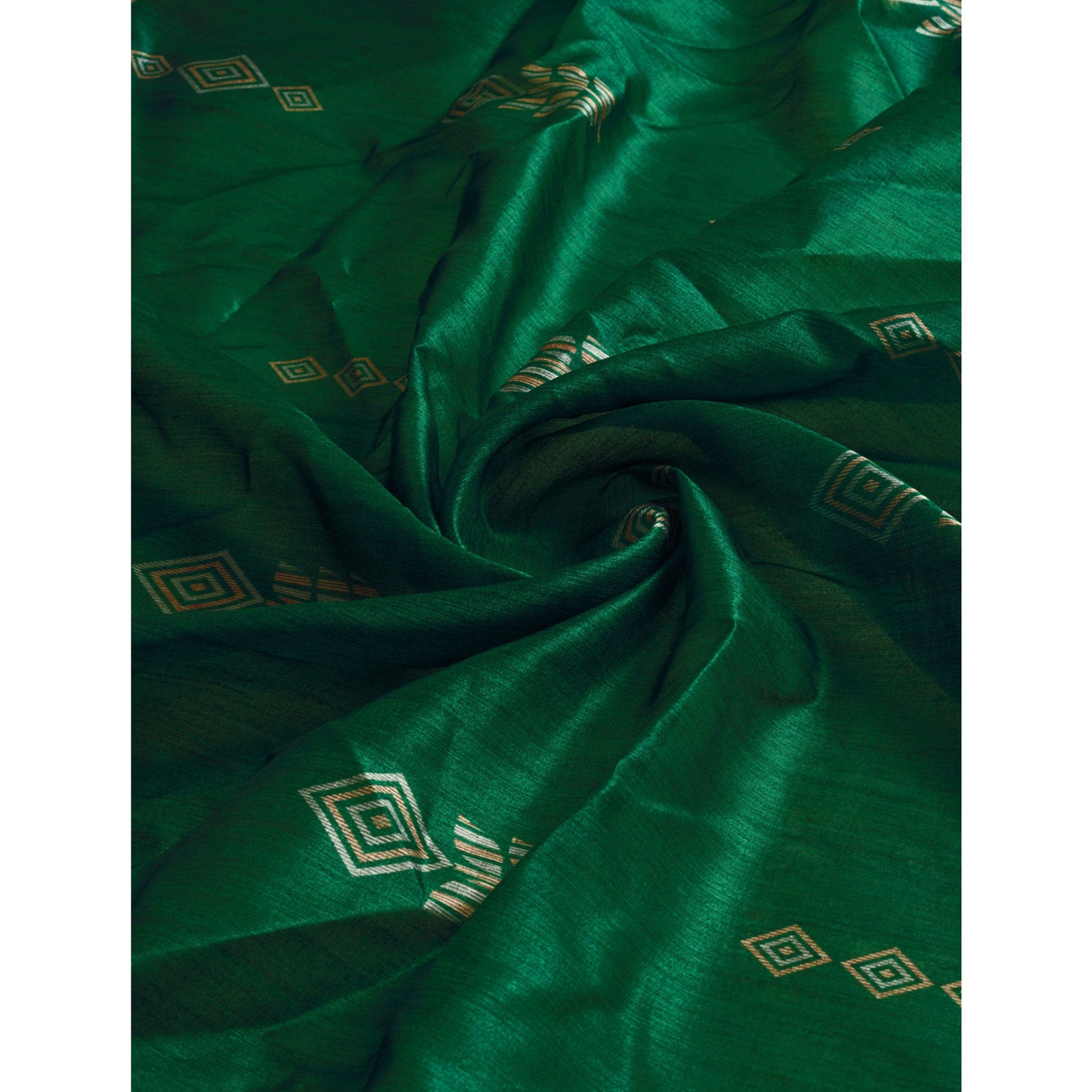 green-digital-printed-bhagalpuri-silk-saree-with-tassels