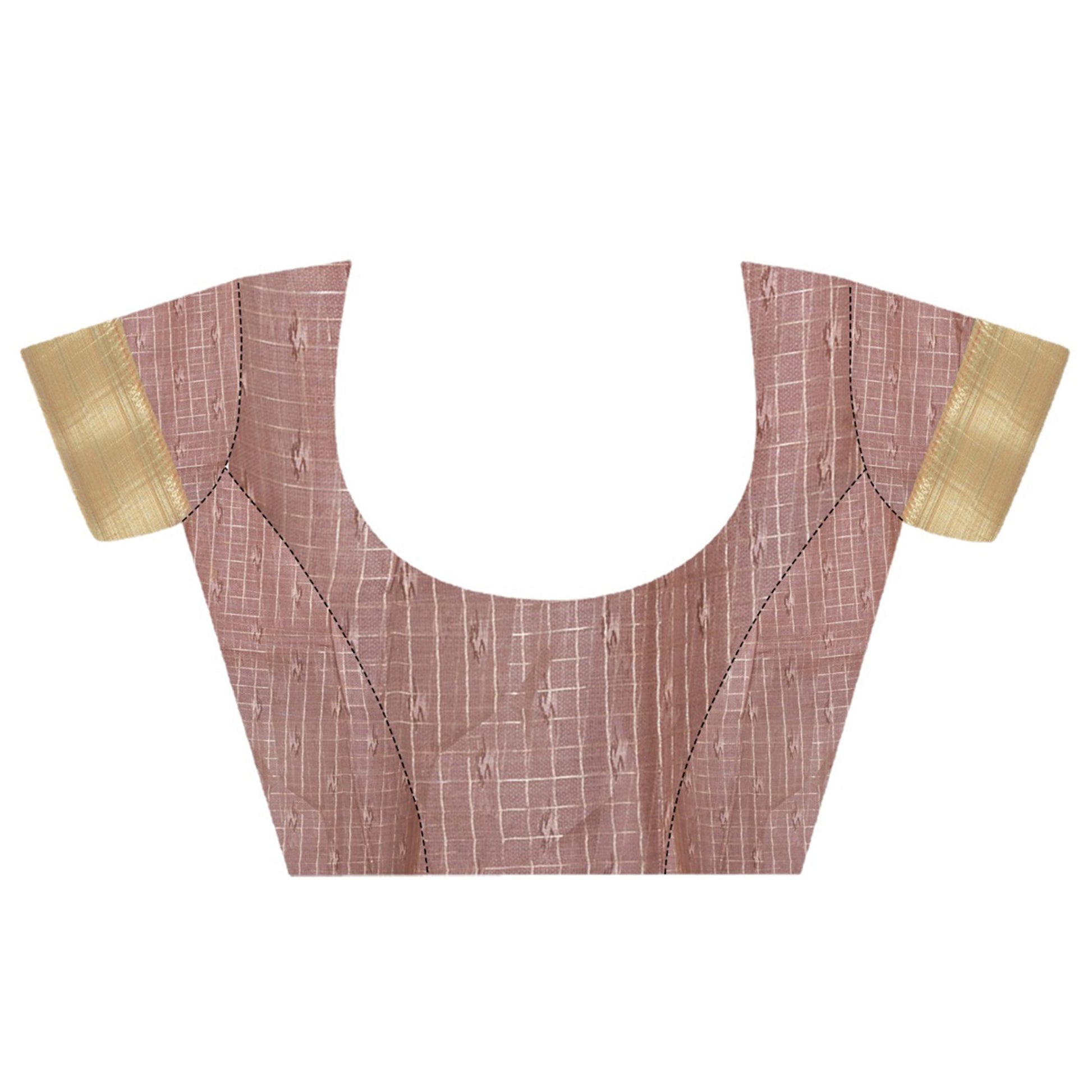 Multicolor Checks Woven Bhagalpuri Silk Saree With Tassels