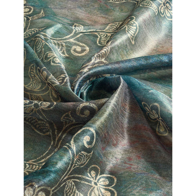 grey-digital-printed-bhagalpuri-silk-saree-with-tassels-1