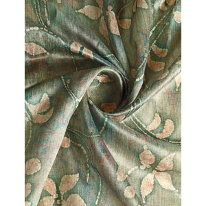 green-digital-printed-bhagalpuri-silk-saree-with-tassels-2