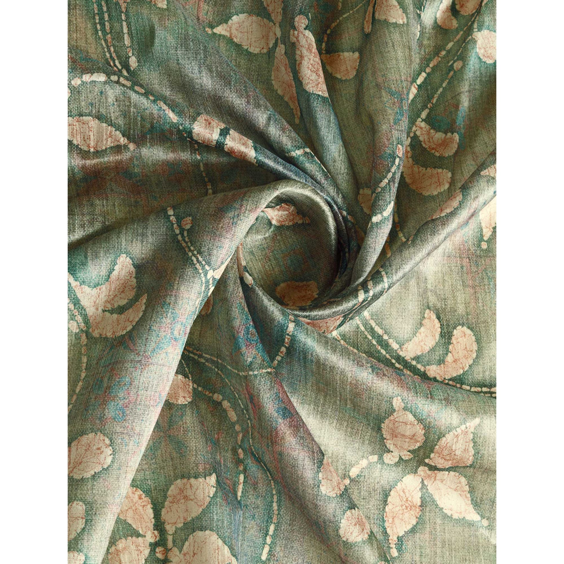 green-digital-printed-bhagalpuri-silk-saree-with-tassels-2