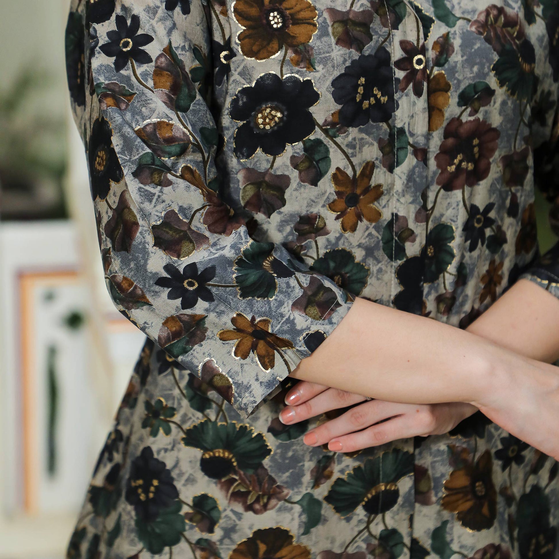 grey-floral-foil-printed-chanderi-co-ord-set