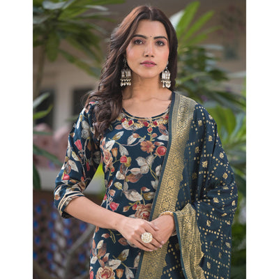 green-floral-foil-printed-rayon-sharara-suit-with-handcrafted