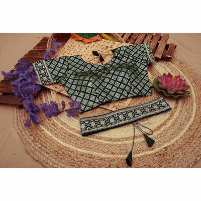 green-sequins-embroidered-border-chinon-saree