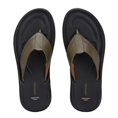 Comet Leather Slippers by Aspeerio