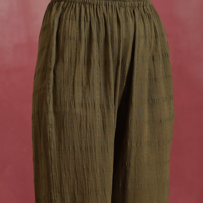 trueBrowns Olive Cotton Dobby Co-ord set