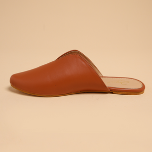 Coconut Shell Leather Mules