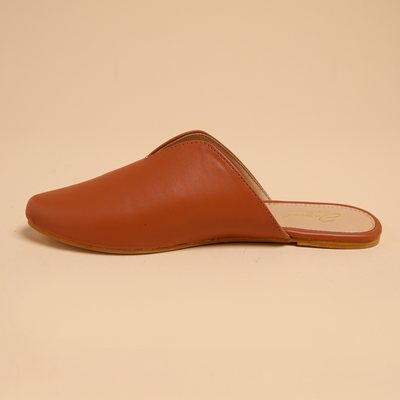 Coconut Shell Leather Mules