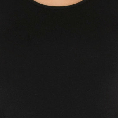 Broad Strapped Body Hugging Cotton Tank Top (Pack of 2) - Black-White